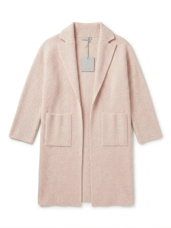 Barefoot Dreams Sweaters - Barefoot Dreams Sand Dune Pink Cotton Ribbed Cardigan Large XL